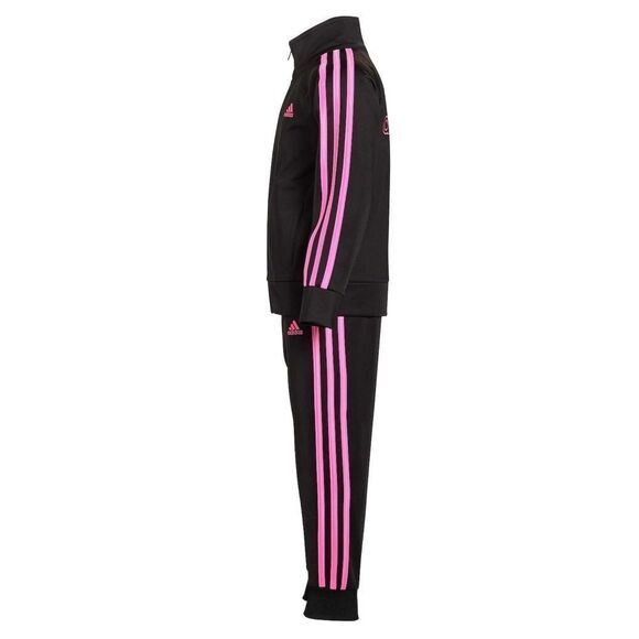 New! ADIDAS Girls 2-Piece Black Track Suit Set Pants & Jacket Tricot Set Size 6 - Picture 4 of 4